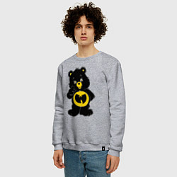 Свитшот хлопковый мужской Wu-Tang Bear, цвет: меланж — фото 2