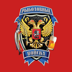 Свитшот хлопковый мужской РЫБОЛОВНЫЕ ВОЙСКА, цвет: красный — фото 2