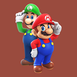 Свитшот хлопковый мужской Mario Bros, цвет: кирпичный — фото 2