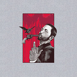 Свитшот хлопковый мужской Эминем, цвет: меланж — фото 2