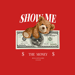 Свитшот хлопковый мужской SHOW ME MONEY!, цвет: красный — фото 2
