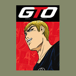 Свитшот хлопковый мужской GTО, цвет: авокадо — фото 2