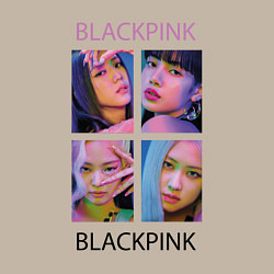 Свитшот хлопковый мужской BLACKPINK черно-розовые, цвет: миндальный — фото 2