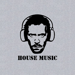 Свитшот хлопковый мужской Dr House music, цвет: меланж — фото 2