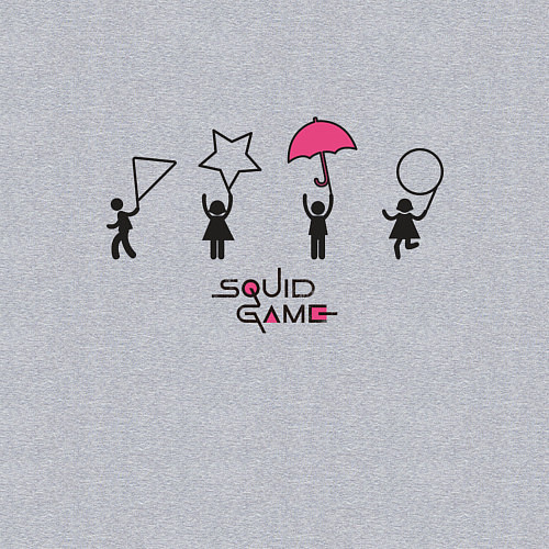 Мужской свитшот Сахарные Соты Squid Game / Меланж – фото 3