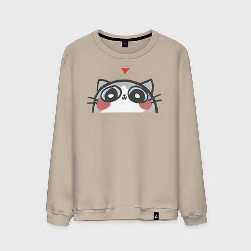 Мужской свитшот Котя влюбился / Миндальный – фото 1