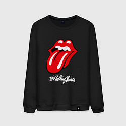 Свитшот хлопковый мужской Rolling Stones Роллинг Стоунз, цвет: черный