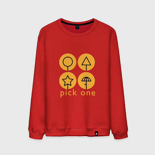 Мужской свитшот Pick one / Красный – фото 1