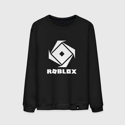 Мужской свитшот ROBLOX WHITE LOGO / Черный – фото 1