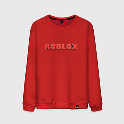 Мужской свитшот Roblox logo red роблокс логотип красный