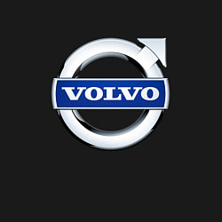 Свитшот хлопковый мужской Volvo, логотип, цвет: черный — фото 2