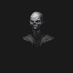 Свитшот хлопковый мужской Вопль зомби, цвет: черный — фото 2