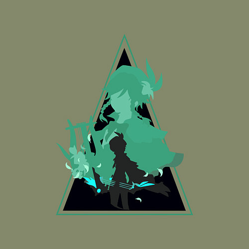 Мужской свитшот Genshin Impact VentiВенти / Авокадо – фото 3