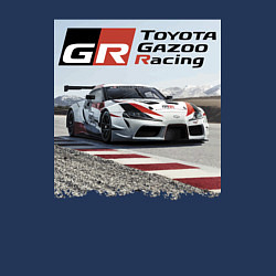 Свитшот хлопковый мужской Toyota Gazoo Racing - легендарная спортивная коман, цвет: тёмно-синий — фото 2