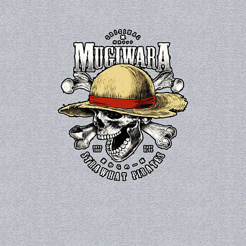 Мужской свитшот MUGIWARA ONE PIECE ВАН ПИС / Меланж – фото 3