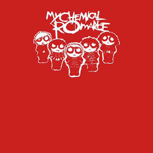 Мужской свитшот Арт на группу My Chemical Romance / Красный – фото 3