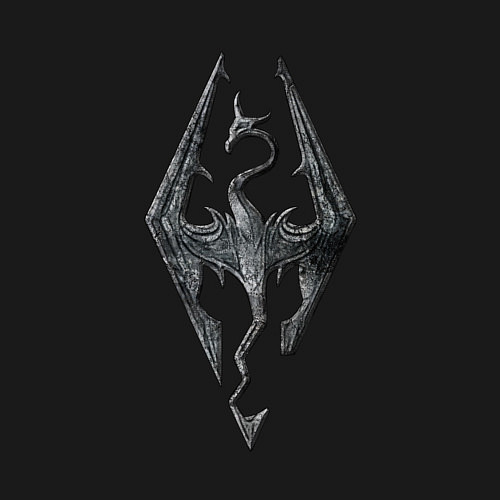 Мужской свитшот СКАЙРИМ ЛОГО SKYRIM LOGO / Черный – фото 3