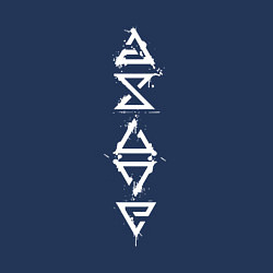Свитшот хлопковый мужской ЗНАКИ ВЕДЬМАКА THE WITCHER SYMBOL, цвет: тёмно-синий — фото 2
