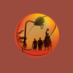 Свитшот хлопковый мужской Баскетбол навсегда, цвет: кирпичный — фото 2