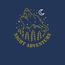 Свитшот хлопковый мужской Увлекательное ночное приключение, цвет: тёмно-синий — фото 2