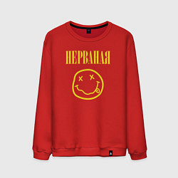 Свитшот хлопковый мужской Футба целая, не рванная, цвет: красный