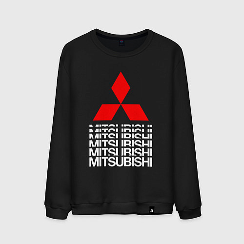 Мужской свитшот MITSUBISHI МИЦУБИСИ МИТСУБИСИ МИЦУБИШИ LOGO STYLE / Черный – фото 1