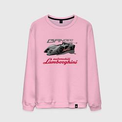Свитшот хлопковый мужской Lamborghini Bandido concept, цвет: светло-розовый