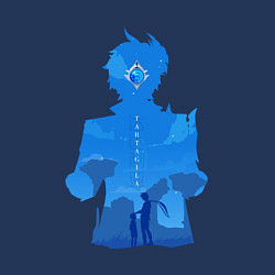 Свитшот хлопковый мужской Чайльд Тарталья Tartaglia, цвет: тёмно-синий — фото 2