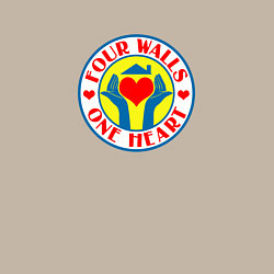 Свитшот хлопковый мужской Four Walls One Heart, цвет: миндальный — фото 2