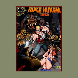 Свитшот хлопковый мужской Poster 18 Duke Nukem, цвет: авокадо — фото 2