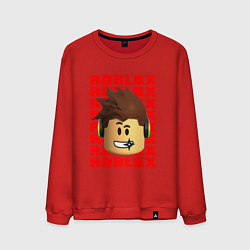 Мужской свитшот ROBLOX RED LOGO LEGO FACE