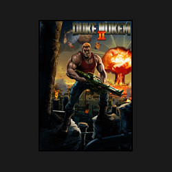 Свитшот хлопковый мужской Poster Duke Nukem 2, цвет: черный — фото 2