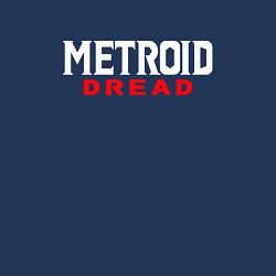 Свитшот хлопковый мужской Metroid Dread Logo, цвет: тёмно-синий — фото 2