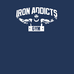 Свитшот хлопковый мужской Iron Addicts Gym, цвет: тёмно-синий — фото 2