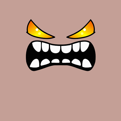 Мужской свитшот Geometry Dash: Demon Face / Пыльно-розовый – фото 3