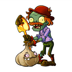 Свитшот хлопковый мужской Zombie vs Garlic, цвет: белый — фото 2