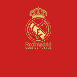 Свитшот хлопковый мужской Real Madrid gold logo, цвет: красный — фото 2