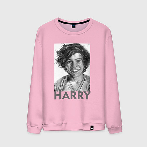 Мужской свитшот Harry Styles / Светло-розовый – фото 1