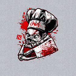 Свитшот хлопковый мужской DOTA 2 ПУДЖ PUDGE, цвет: меланж — фото 2