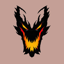 Свитшот хлопковый мужской ЛИЦО SHADOW FIEND DOTA2, цвет: пыльно-розовый — фото 2