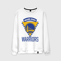 Свитшот хлопковый мужской Golden State Warriors Голден Стейт НБА, цвет: белый