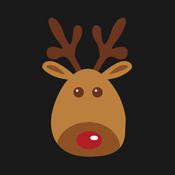 Свитшот хлопковый мужской Олень 2022, цвет: черный — фото 2