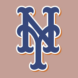 Свитшот хлопковый мужской New York Mets - baseball team, цвет: пыльно-розовый — фото 2