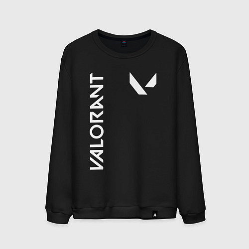 Мужской свитшот Valorant - Logo / Черный – фото 1