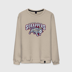 Свитшот хлопковый мужской Mahoning Valley Scrappers, цвет: миндальный