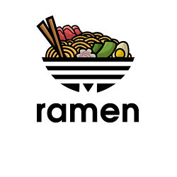 Свитшот хлопковый мужской Лапша Рамен Ramen, цвет: белый — фото 2