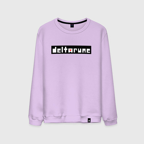 Мужской свитшот Deltarune - Black Logo / Лаванда – фото 1