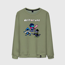 Свитшот хлопковый мужской Deltarune Дельтарун, цвет: авокадо