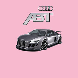 Свитшот хлопковый мужской Audi TT ABT autotuning, цвет: светло-розовый — фото 2