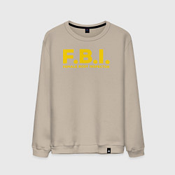 Мужской свитшот FBI Женского тела инспектор